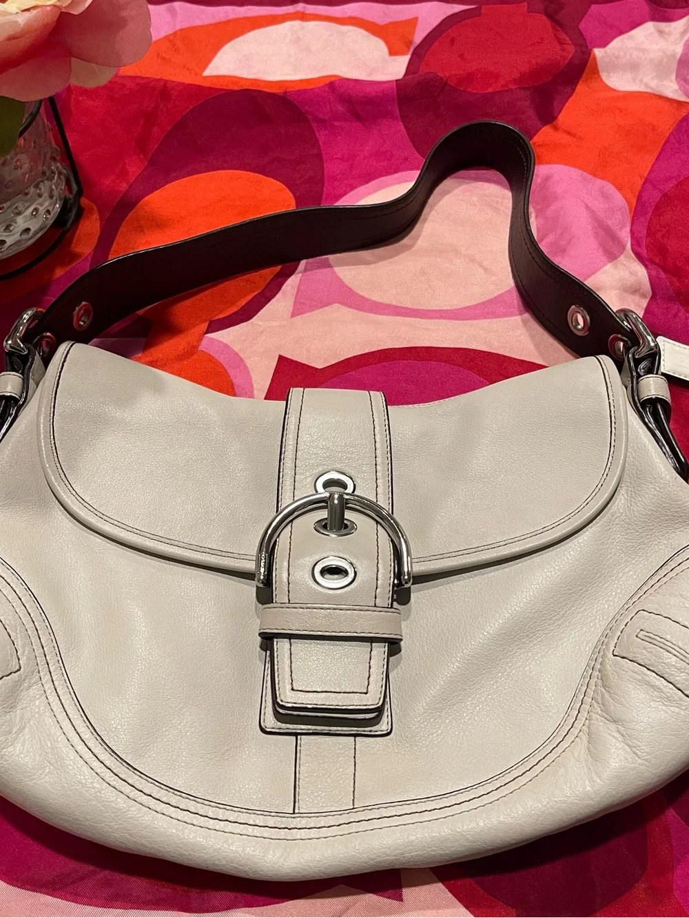 Y2K Coach White Soho Bag!